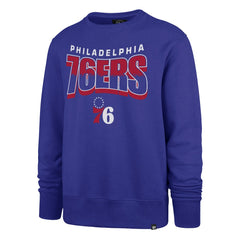 Philadelphia 76ers '47 Unisex Brush By Headline Crewneck Sweatshirt - Royal discount