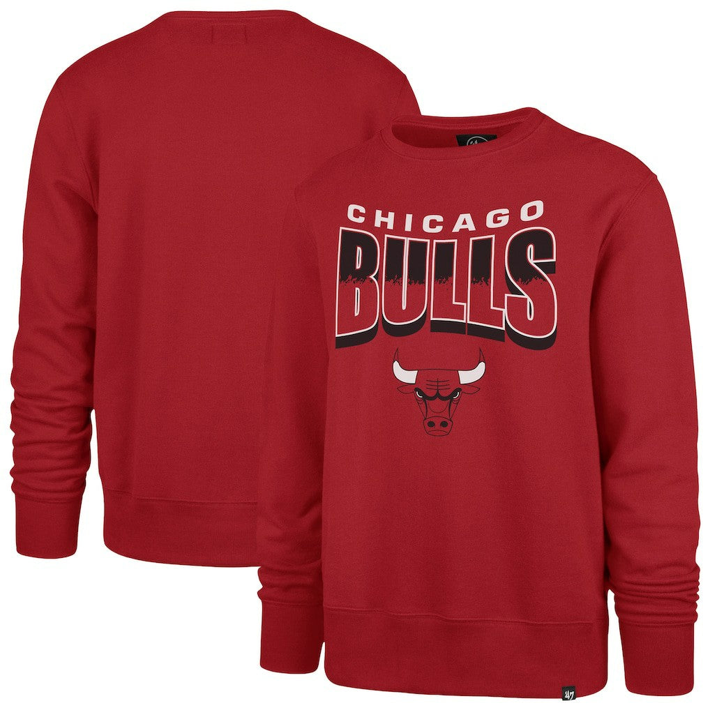 Chicago Bulls '47 Unisex Brush By Headline Crewneck Sweatshirt - Red discount