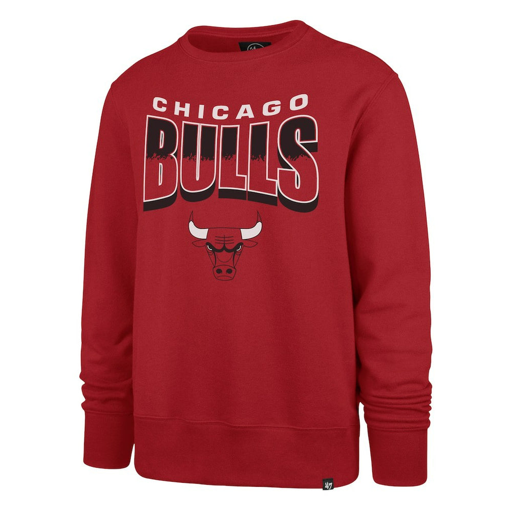 Chicago Bulls '47 Unisex Brush By Headline Crewneck Sweatshirt - Red discount