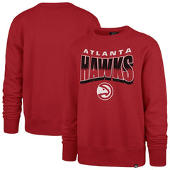Atlanta Hawks '47 Unisex Brush By Headline Crewneck Sweatshirt - Red on sale