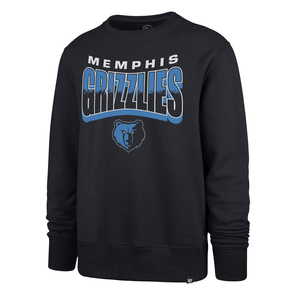 Memphis Grizzlies '47 Unisex Brush By Headline Crewneck Sweatshirt - Navy sale
