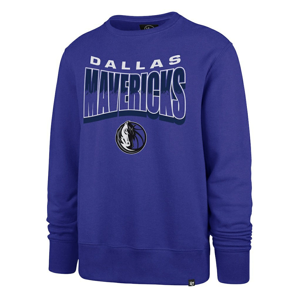 Dallas Mavericks '47 Unisex Brush By Headline Crewneck Sweatshirt sale - Blue on sale