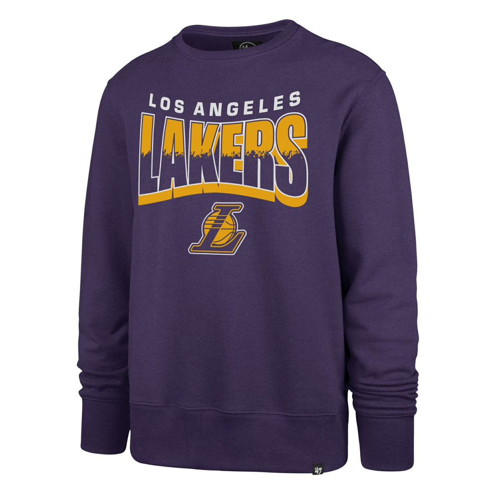 Los Angeles Lakers '47 Unisex Brush By Headline Crewneck Sweatshirt - Purple on sale