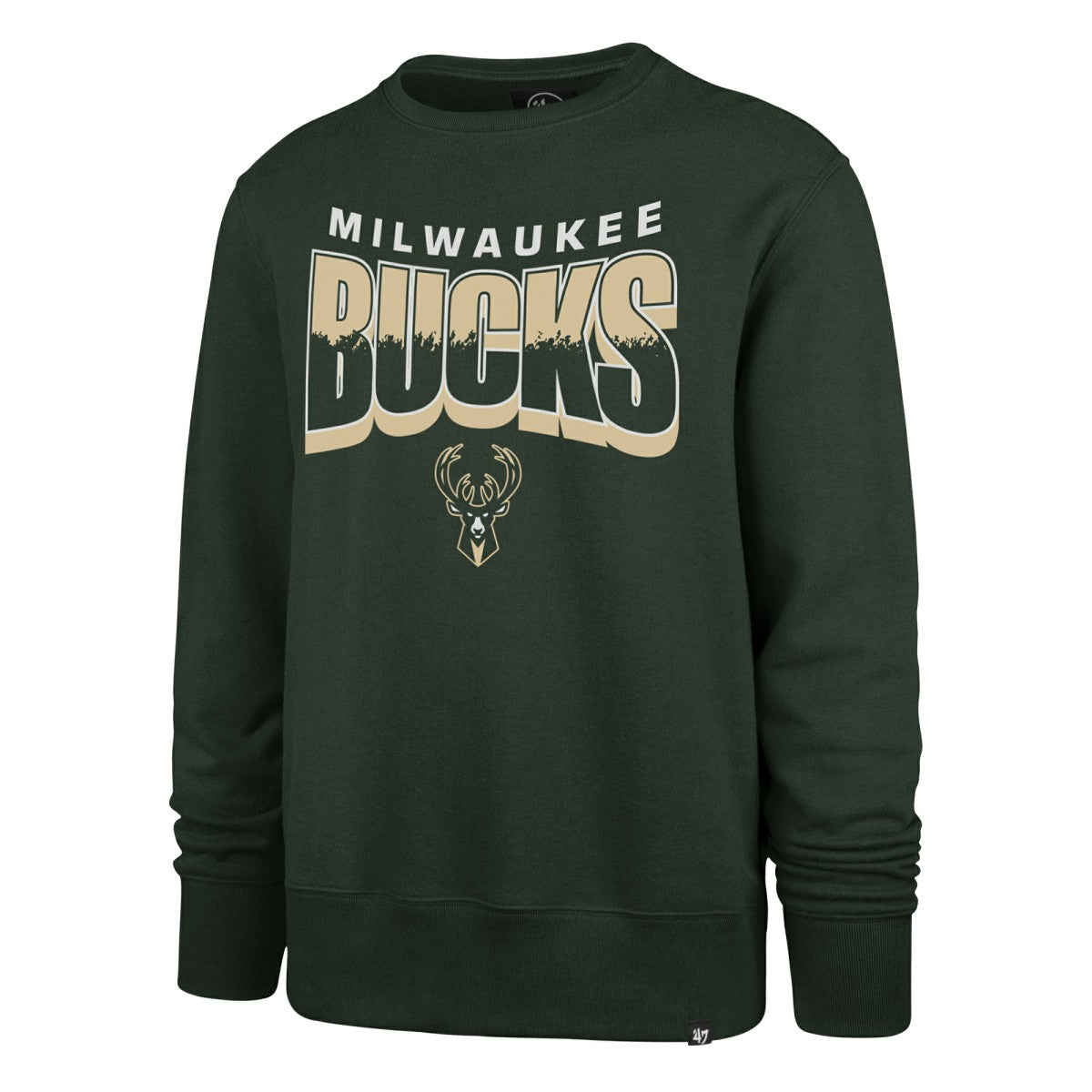 Milwaukee Bucks '47 Unisex Brush By Headline Crewneck Sweatshirt - Hunter Green outlet