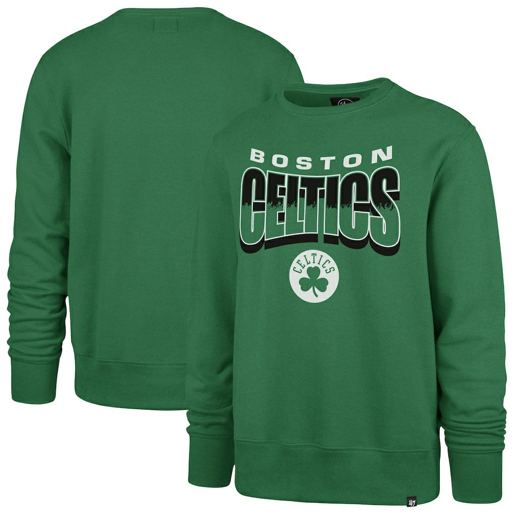 Boston Celtics '47 Unisex Brush By Headline Crewneck Sweatshirt - Kelly Green for sale