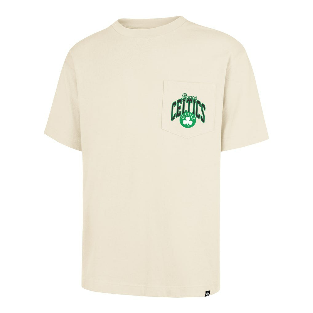 Boston Celtics '47 Unisex Crossover Collection Foundation Pocket T-Shirt - Cream on sale
