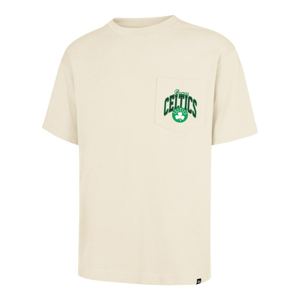 Boston Celtics '47 Unisex Crossover Collection Foundation Pocket T-Shirt - Cream on sale