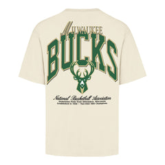 Milwaukee Bucks '47 Unisex Crossover Collection Foundation Pocket T-Shirt - Cream sale