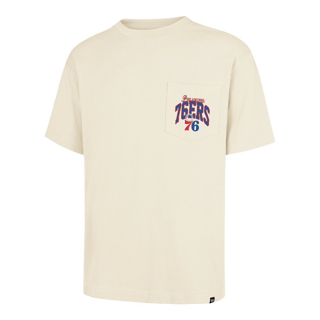 Philadelphia 76ers '47 Unisex Crossover Collection Foundation Pocket T-Shirt - Cream online