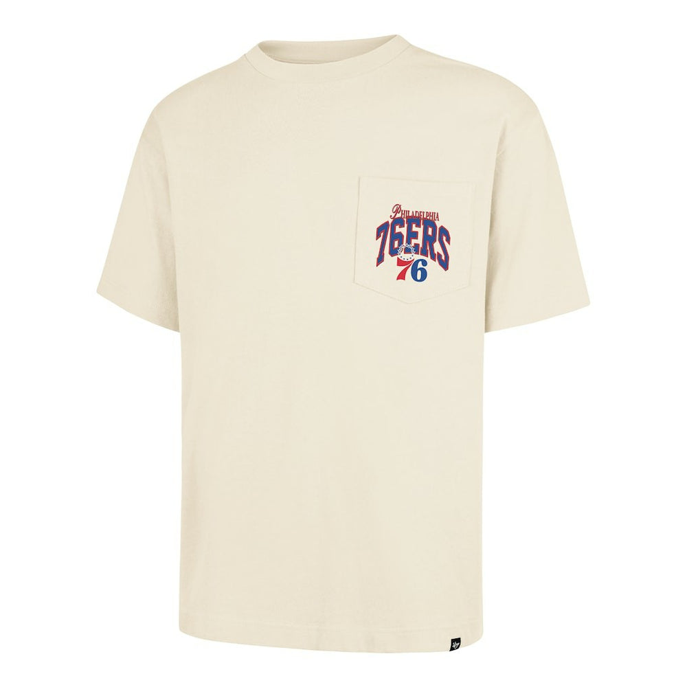 Philadelphia 76ers '47 Unisex Crossover Collection Foundation Pocket T-Shirt - Cream online