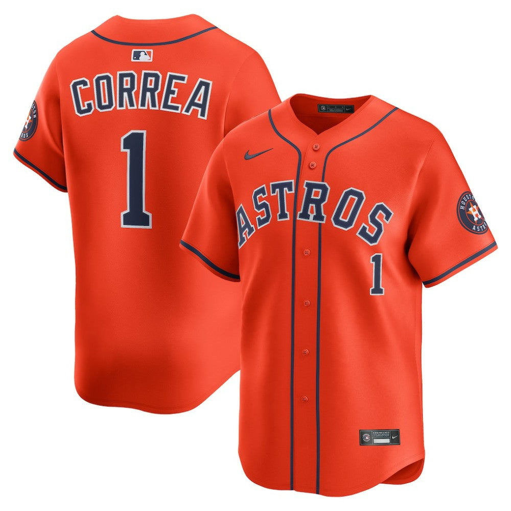 Carlos Correa Houston Astros Alternate Limited Player Jersey Orange