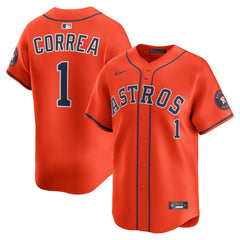 Carlos Correa Houston Astros Alternate Limited Player Jersey Orange