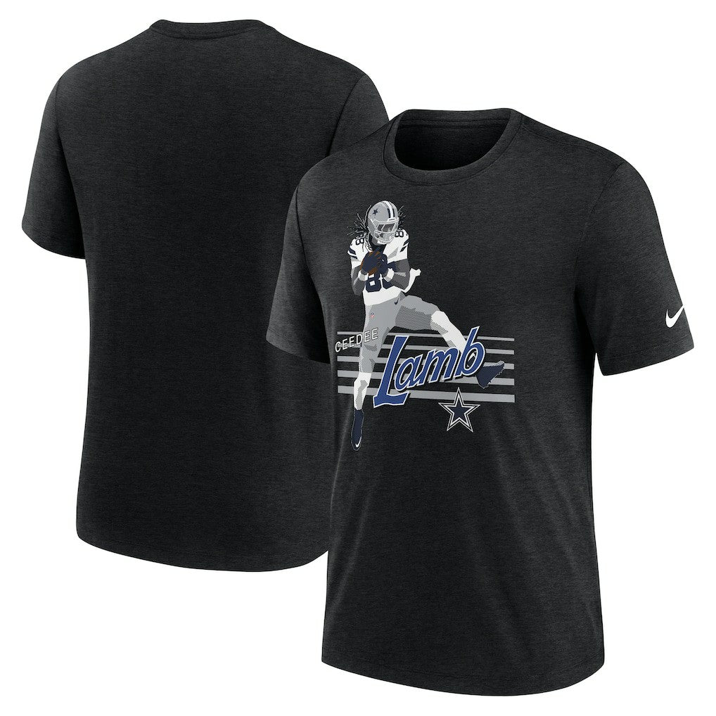 CeeDee Lamb Dallas Cowboys Player Graphic T-Shirt - Heather Black online