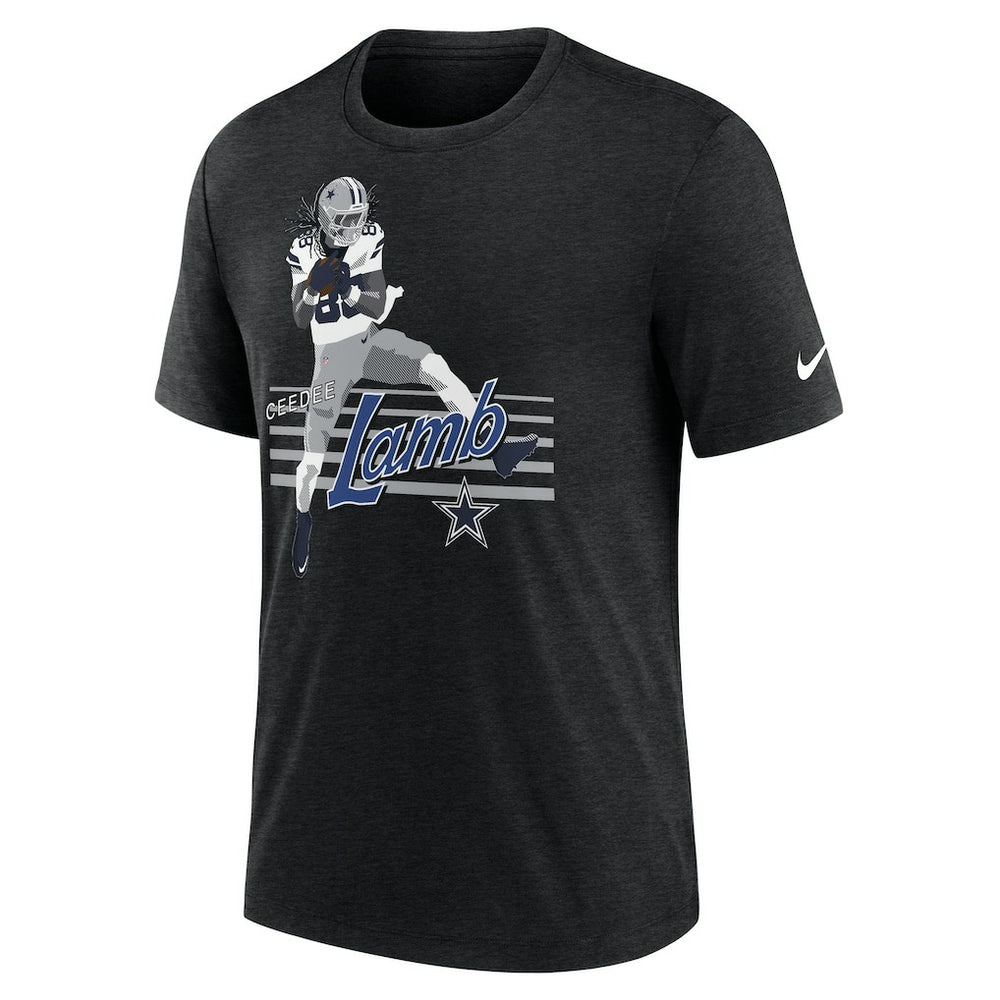 CeeDee Lamb Dallas Cowboys Player Graphic T-Shirt - Heather Black online