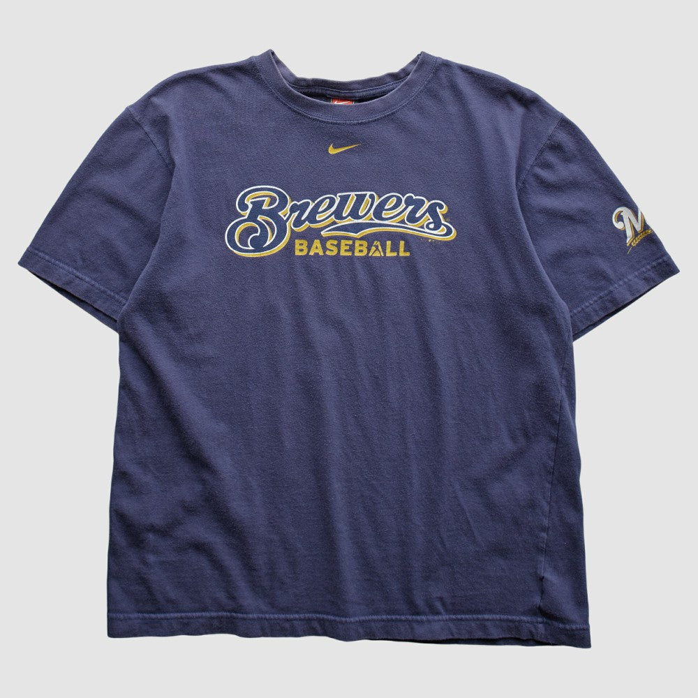 Milwaukee Brewers 2004 T-Shirt Navy Vintage