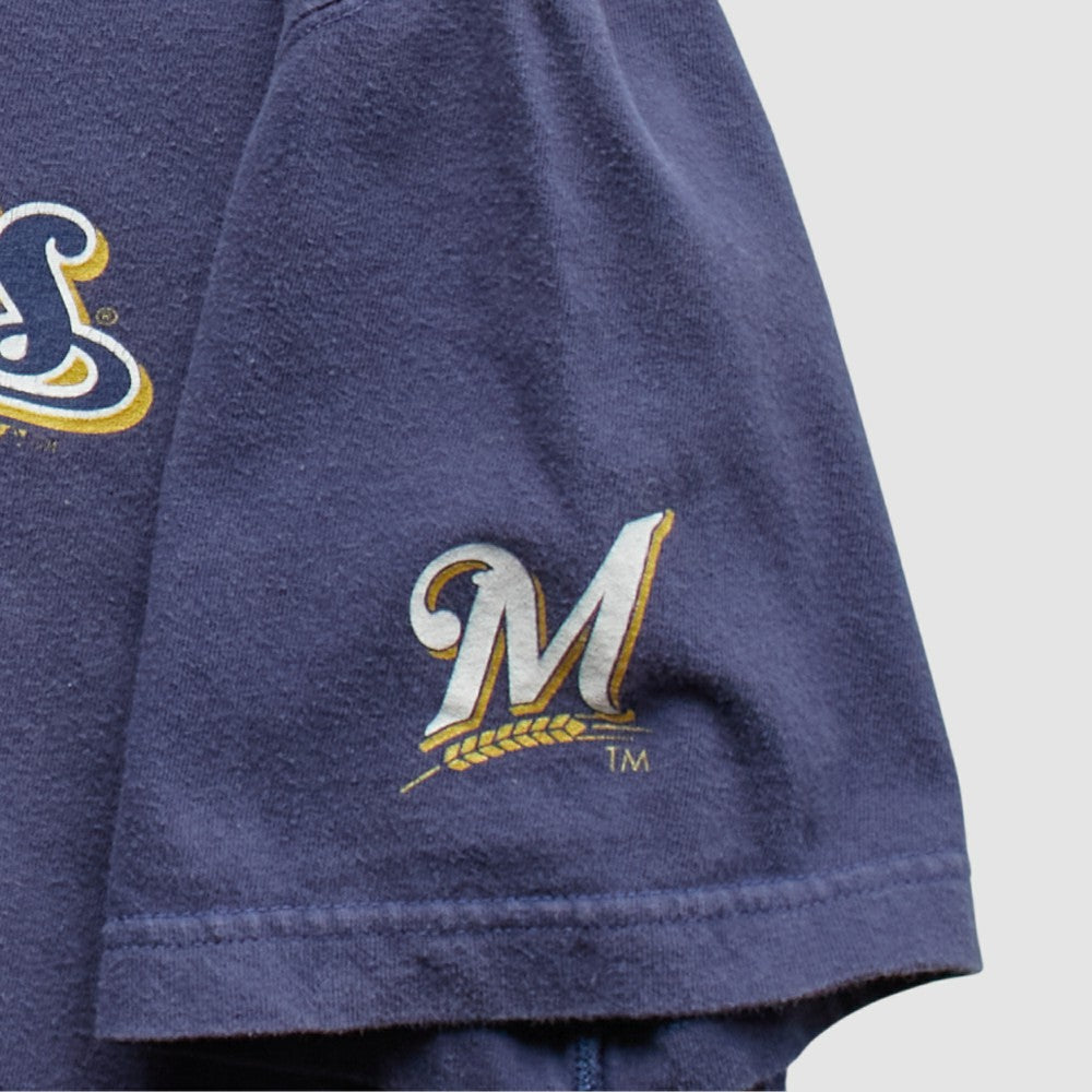 Milwaukee Brewers 2004 T-Shirt Navy Vintage