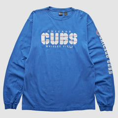 Chicago Cubs Gear 2008 Pullover Sweatshirt Blue Vintage