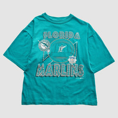 Miami Marlins Team Rated 1993 T-Shirt Teal Vintage