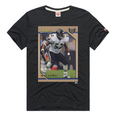 Ray Lewis Baltimore Ravens Homage Unisex NFL Topps Trading Card Tri-Blend T-Shirt - Charcoal cheap