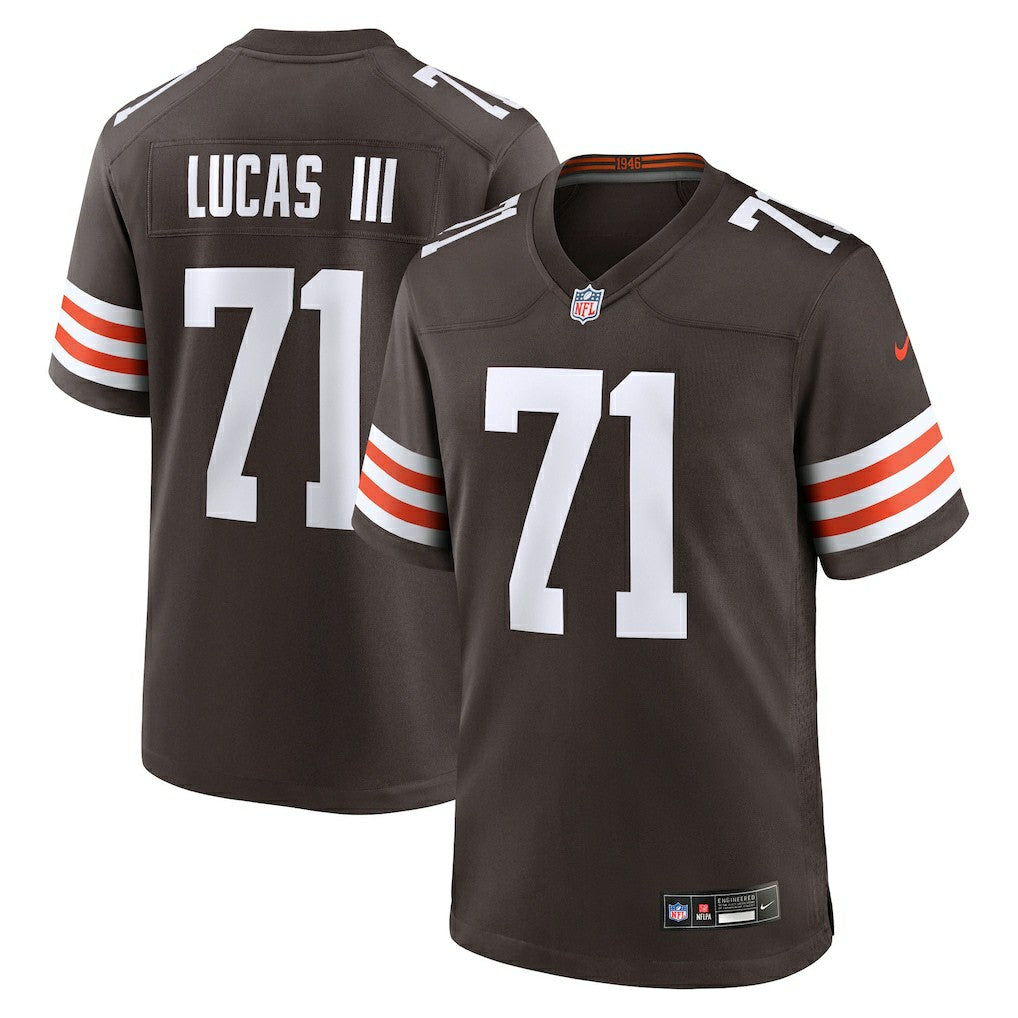 Cornelius Lucas Cleveland Browns Team Game Jersey - Brown for sale