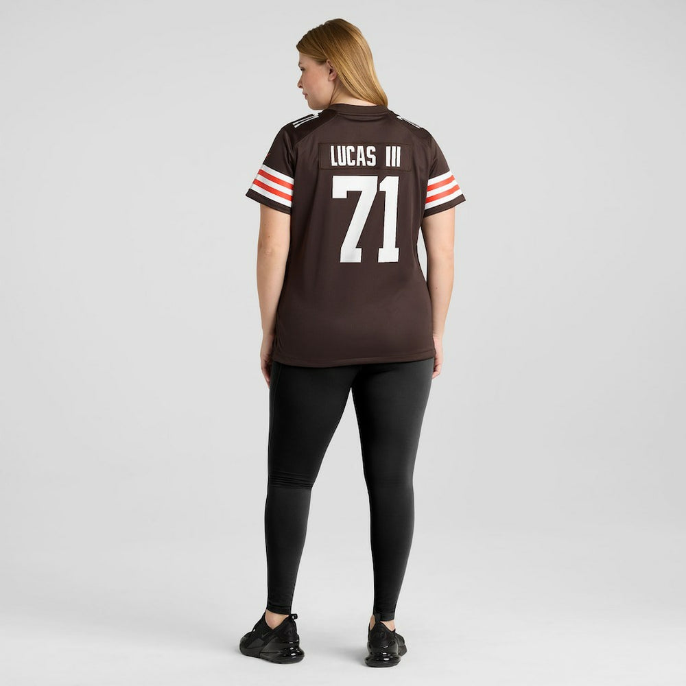 Cornelius Lucas Cleveland Browns Women's Team Game Jersey - Brown online