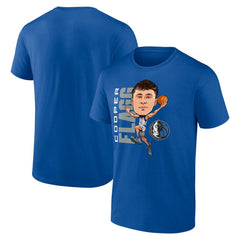 Cooper Flagg Dallas Mavericks Caricature T-Shirt sale - Blue sale