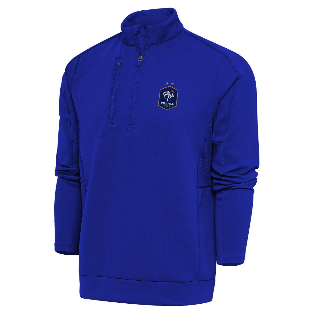 France National Team Antigua Genesis Quarter-Zip Pullover - Royal for sale
