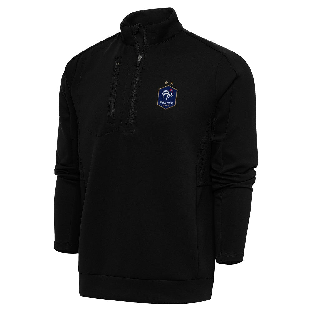 France National Team Antigua Genesis Quarter-Zip Pullover - Black online