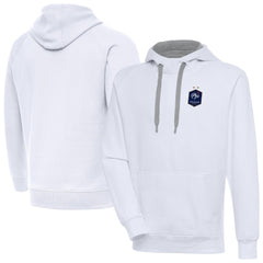 France National Team Antigua Takeover Pullover Hoodie - White online