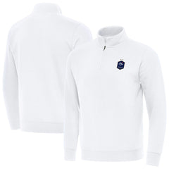 France National Team Antigua Landslide Quarter-Zip Pullover - White cheap