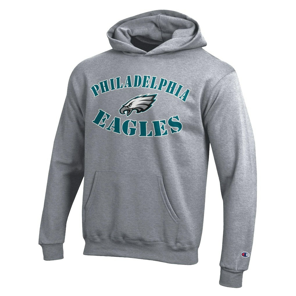 Philadelphia Eagles Champion Youth Powerblend Fleece Hoodie - Gray online