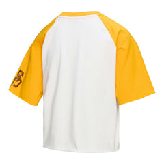 San Diego Padres Women's Cropped Raglan Boxy T-Shirt White