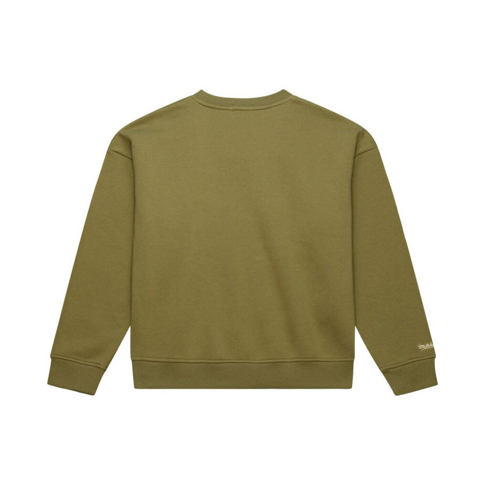 San Diego Padres Women's Oversized Crewneck Sweatshirt Olive