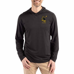 Pittsburgh Steelers Cutter & Buck Coastline Epic Comfort Eco Recycled Long Sleeve Hoodie T-Shirt - Black for sale