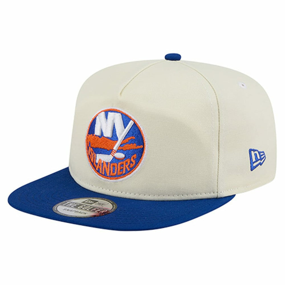 New York Islanders New Era Golfer Adjustable Hat - Cream Hats