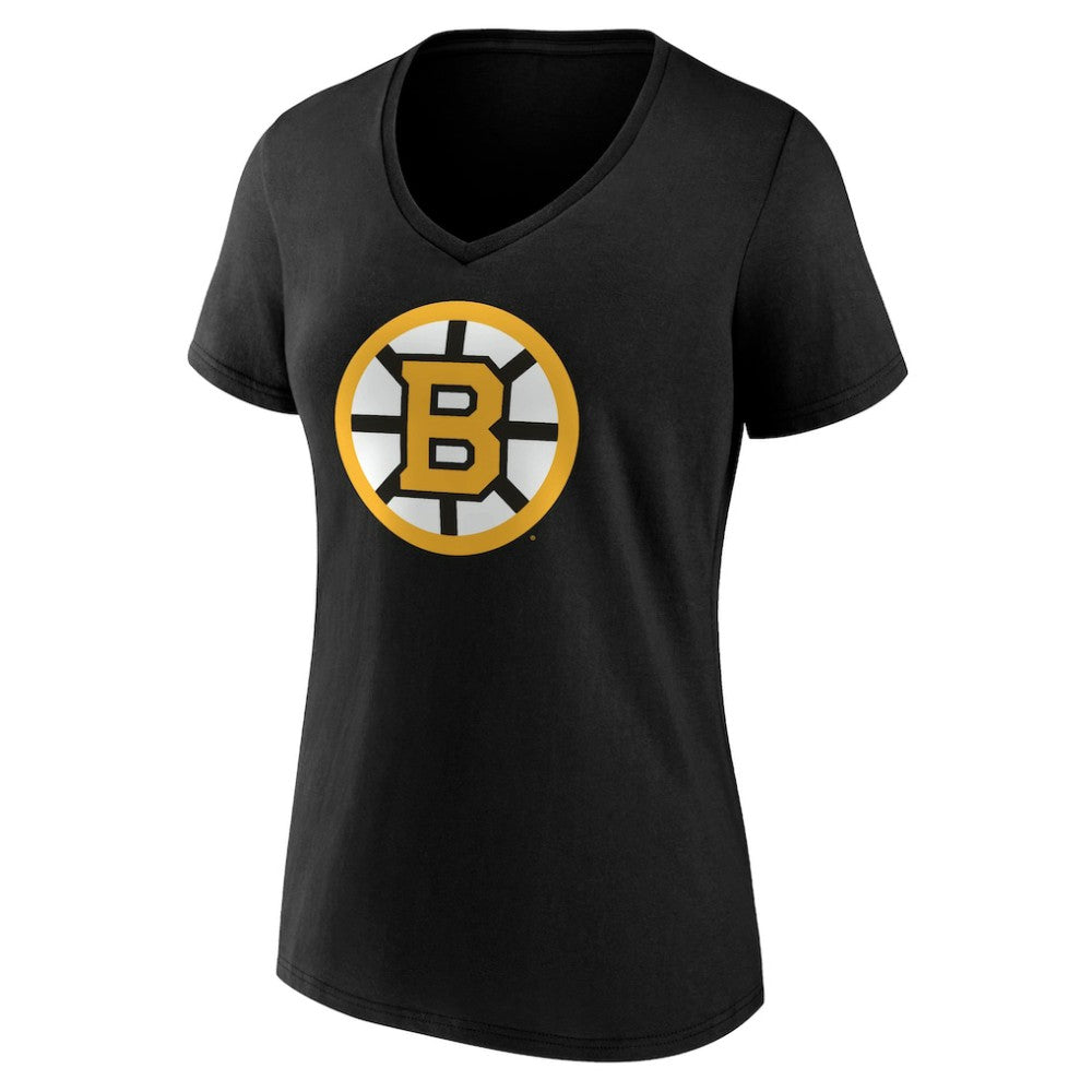 Boston Bruins Women's Essential V-Neck T-Shirt - Black T-shirts