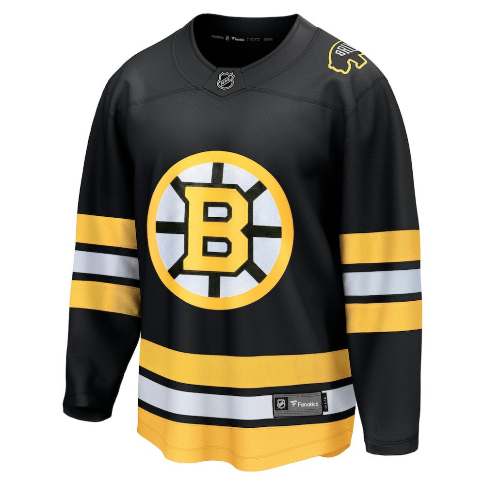 Boston Bruins Fanatics Anniversary Home Breakaway Jersey - Black Jerseys