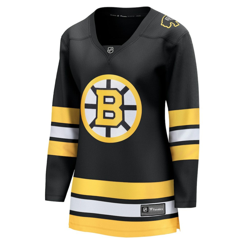 Boston Bruins Fanatics Women's Anniversary Home Breakaway Jersey - Black Jerseys