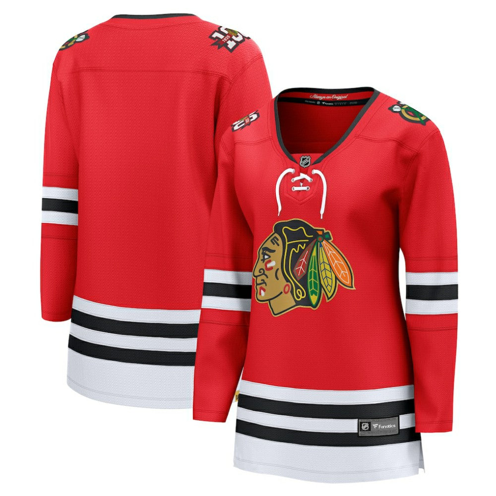 Chicago Blackhawks Fanatics Women's Centennial Breakaway Jersey - Red Jerseys
