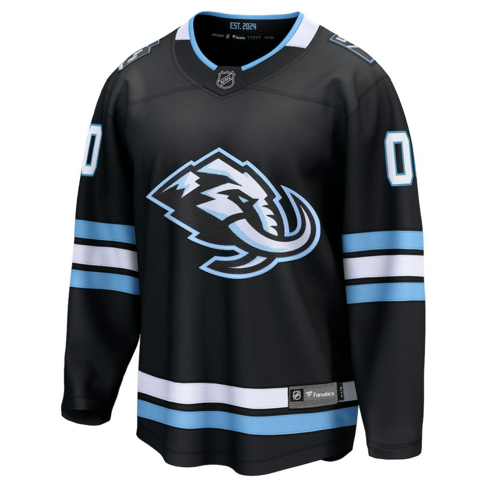 Utah Mammoth Fanatics Home Breakaway Custom Jersey - Black Jerseys