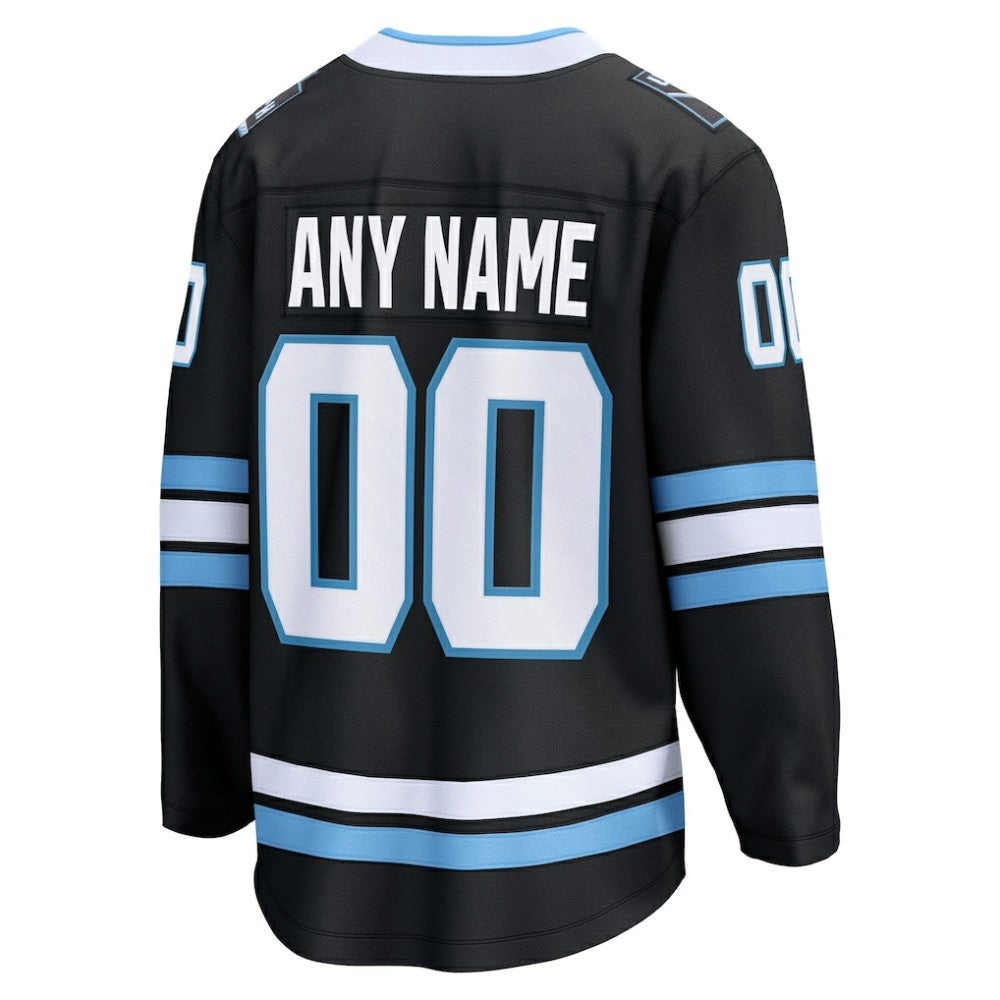 Utah Mammoth Fanatics Home Breakaway Custom Jersey - Black Jerseys