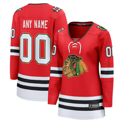 Chicago Blackhawks Fanatics Women's Centennial Breakaway Custom Jersey - Red Jerseys