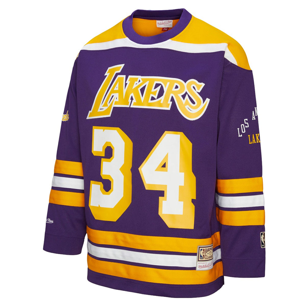 Shaquille O'Neal Los Angeles Lakers Unisex Maxxed Out Fashion Hockey Jersey - Purple discount