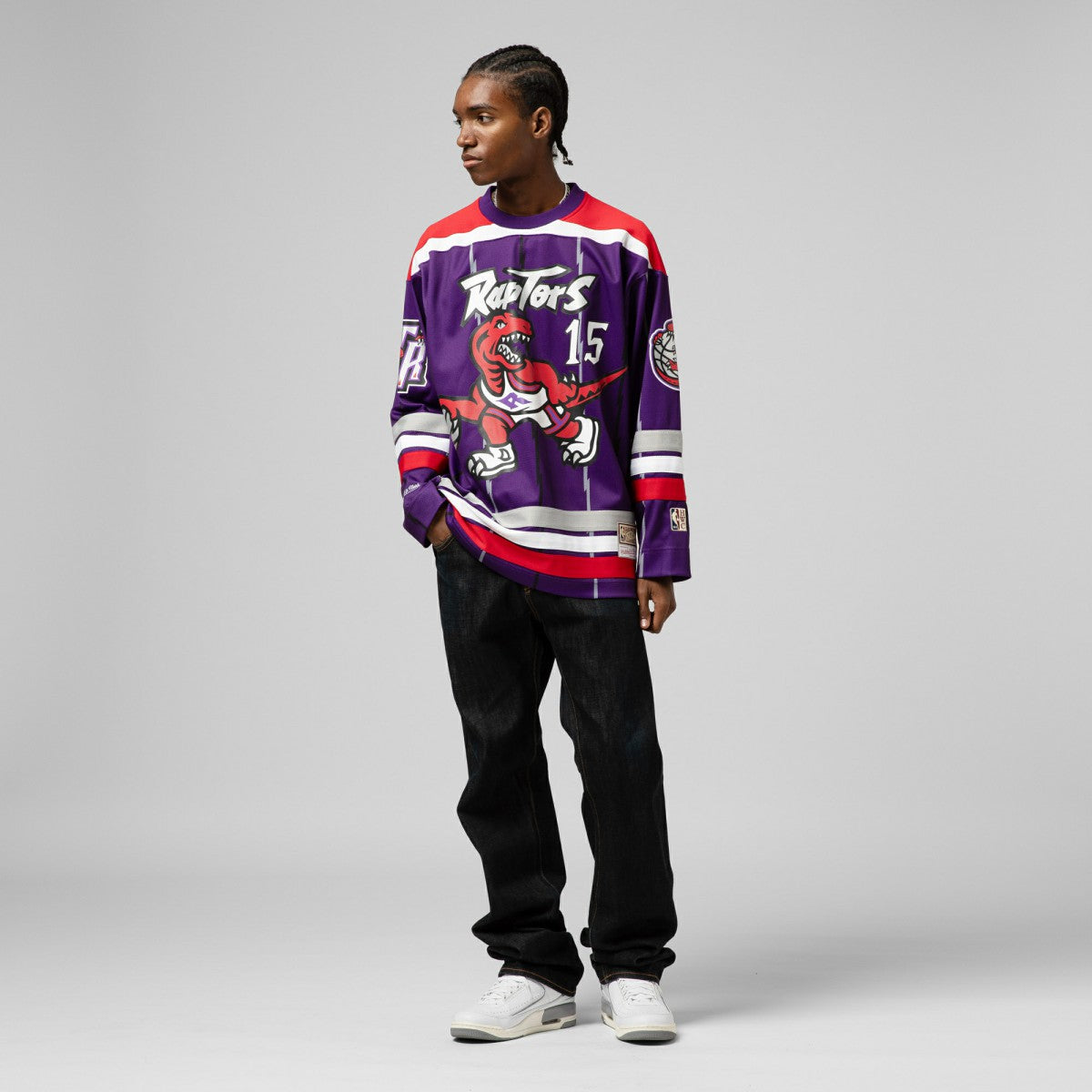 Vince Carter Toronto Raptors Unisex Maxxed Out Fashion Hockey Jersey - Purple shop