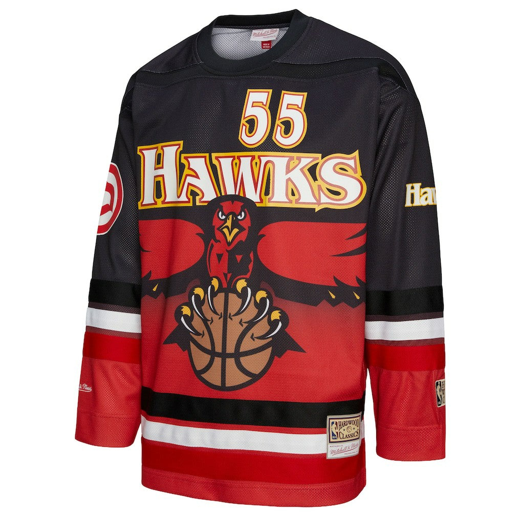 Dikembe Mutombo Atlanta Hawks Unisex Maxxed Out Fashion Hockey Jersey - Red cheap