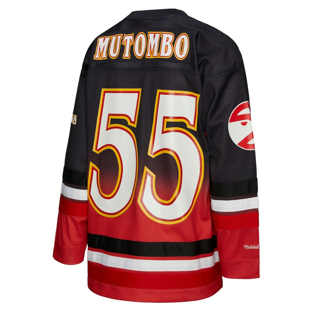 Dikembe Mutombo Atlanta Hawks Unisex Maxxed Out Fashion Hockey Jersey - Red cheap