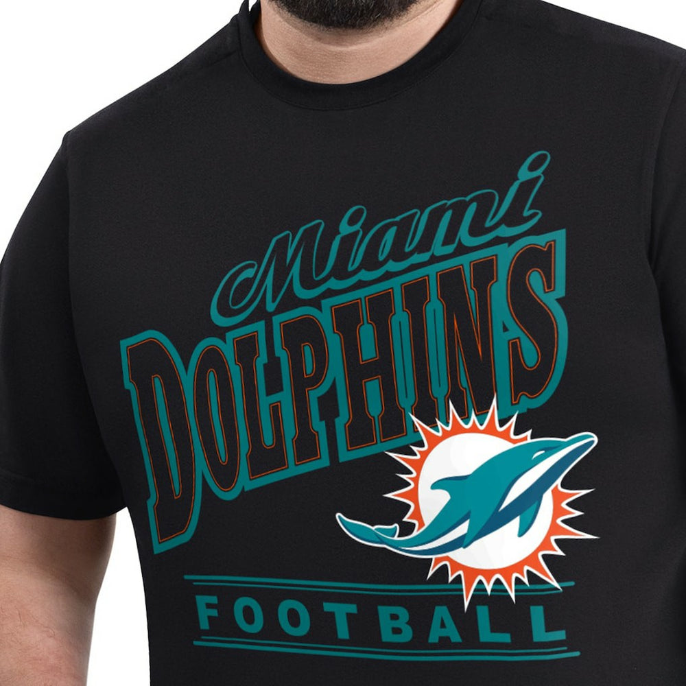Miami Dolphins G-III Sports by Carl Banks Adaptive Headliner Graphic T-Shirt - Black sale