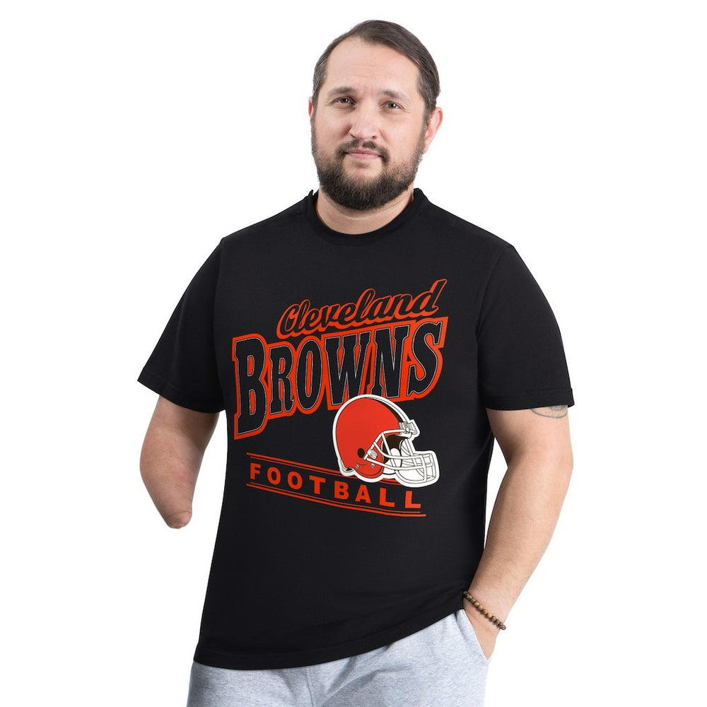 Cleveland Browns G-III Sports by Carl Banks Adaptive Headliner Graphic T-Shirt - Black on sale