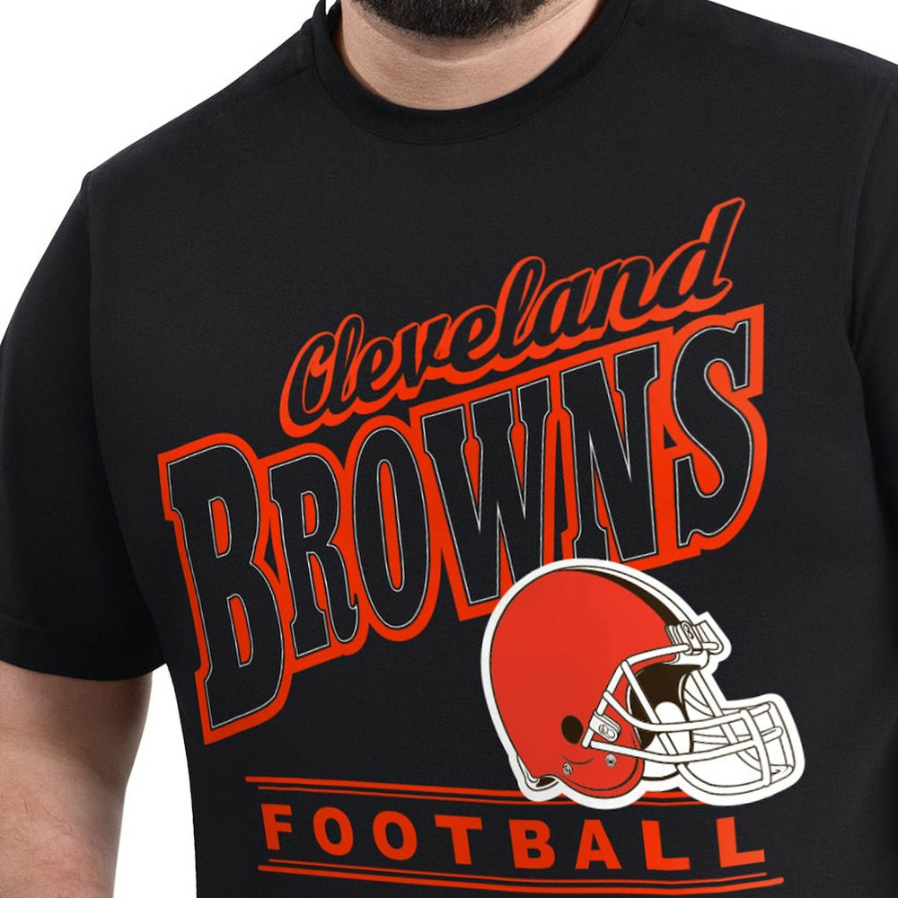 Cleveland Browns G-III Sports by Carl Banks Adaptive Headliner Graphic T-Shirt - Black on sale
