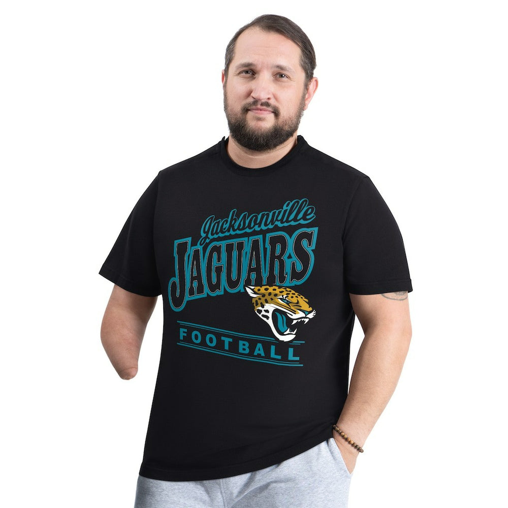 Jacksonville Jaguars G-III Sports by Carl Banks Adaptive Headliner Graphic T-Shirt - Black cheap